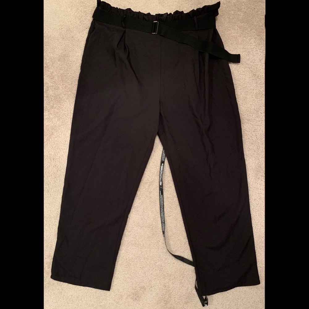 Black Tapered Trouser Pants Size 2x